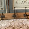 wood iron industrial vintage antique french hatrack