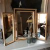 industrial vintage antique tri fold mirror trifold french