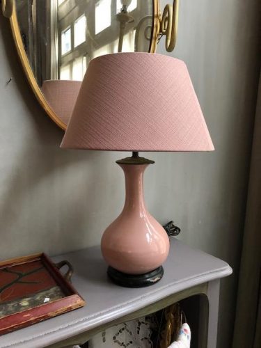 Fraude voorbeeld bunker brocante roze tafellamp | Beau & Co