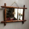 vintage faux bamboo spiegel bamboe spiegel hout