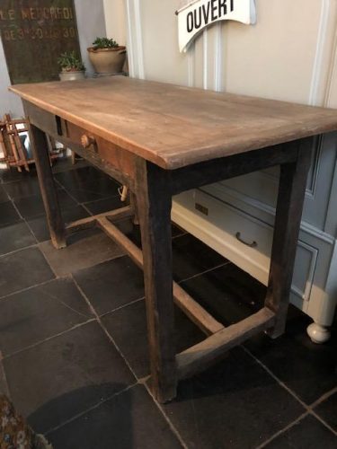 Verwonderend french antique farming table sidetable | Beau & Co XN-92