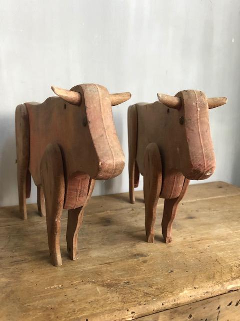 oude houten koeien