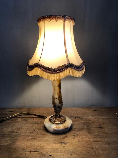 Vintage onyx tafellampje